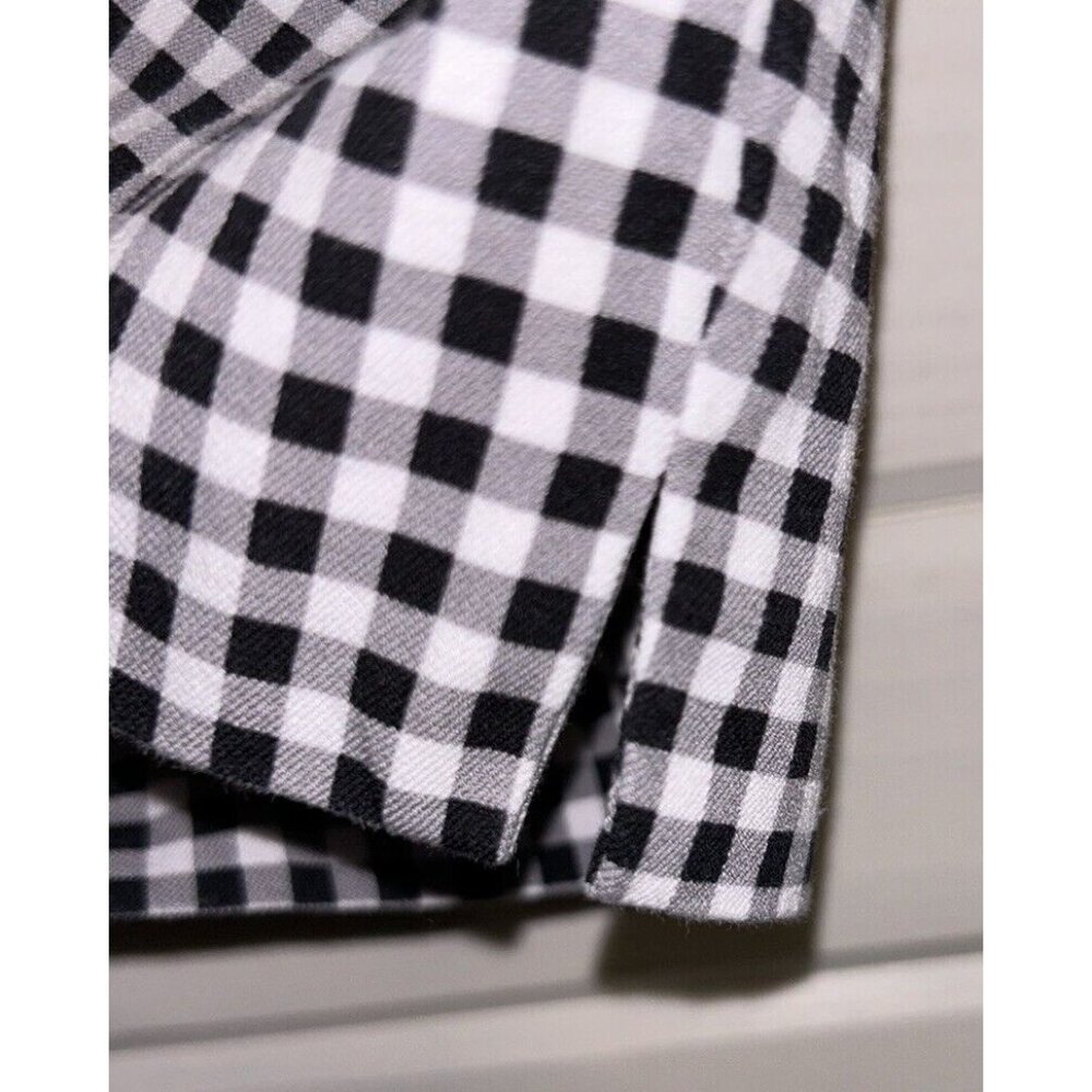 Chico’s Sz 0.5 (6) Secret Stretch Gingham Shorts 10 Inch Inseam Black White EUC - Picture 5 of 10